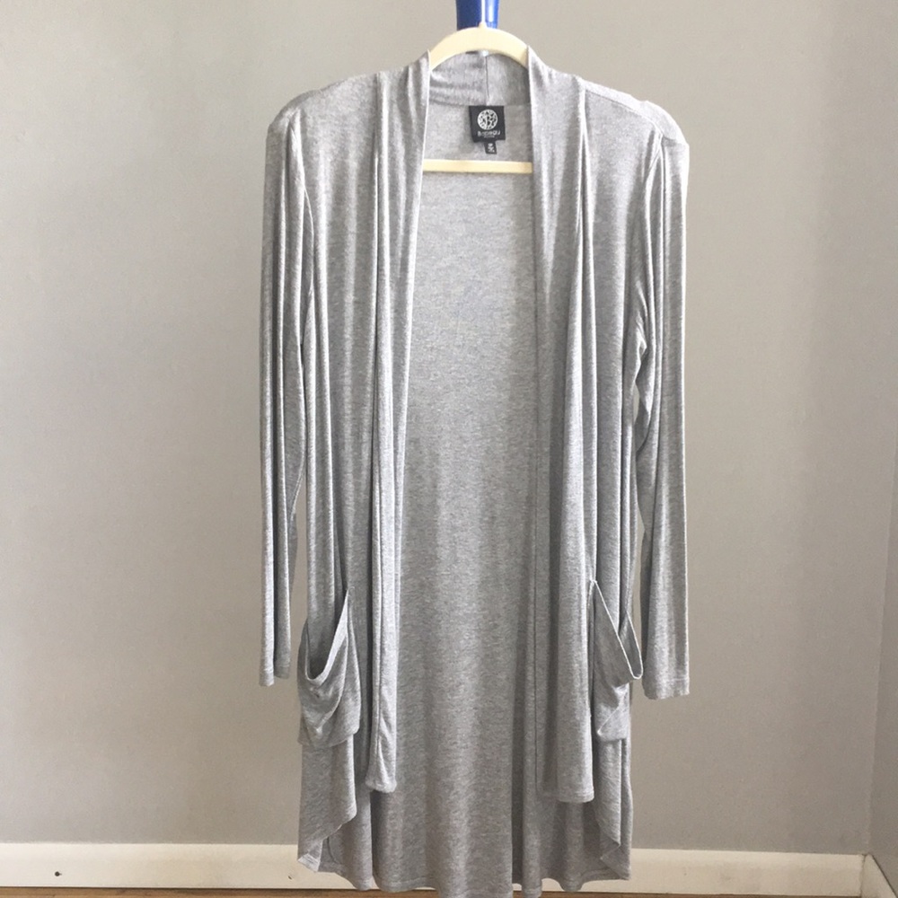 Bobeau Open Front Knit Cardigan